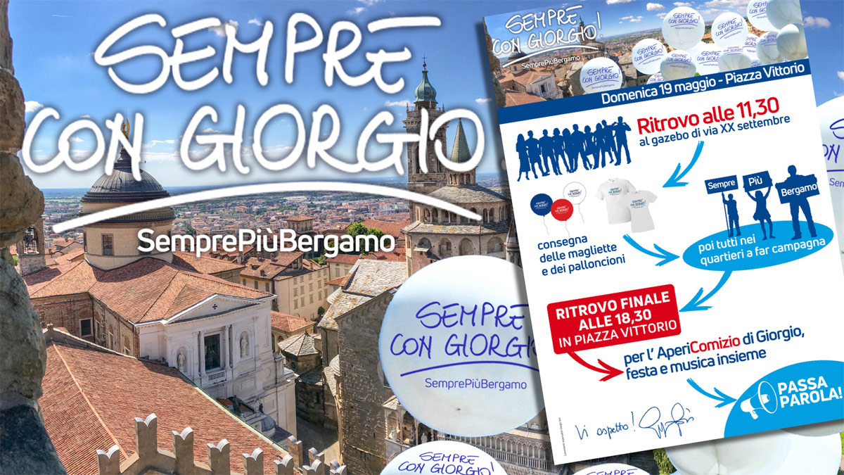 La locandina d'invito all'evento di chiusura della campagna