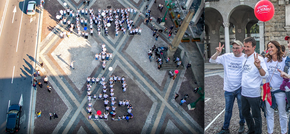 Lo spettacolare flashmob nella centralissima piazza Vittorio