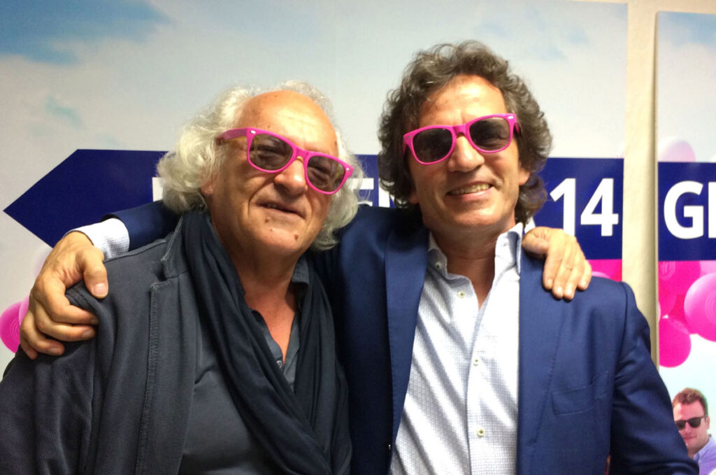 Io e Paolo Bettio di Attiva Spa, l'agenzia di pubblicità del gruppo di Brugnaro