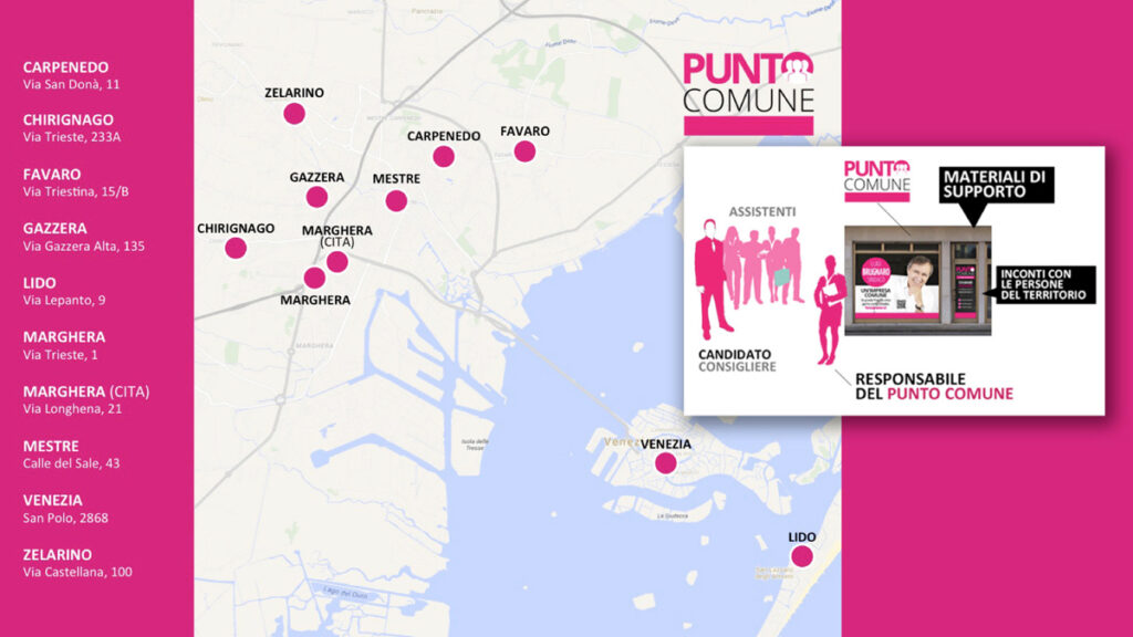 I « Punti comune » sul territorio veneziano