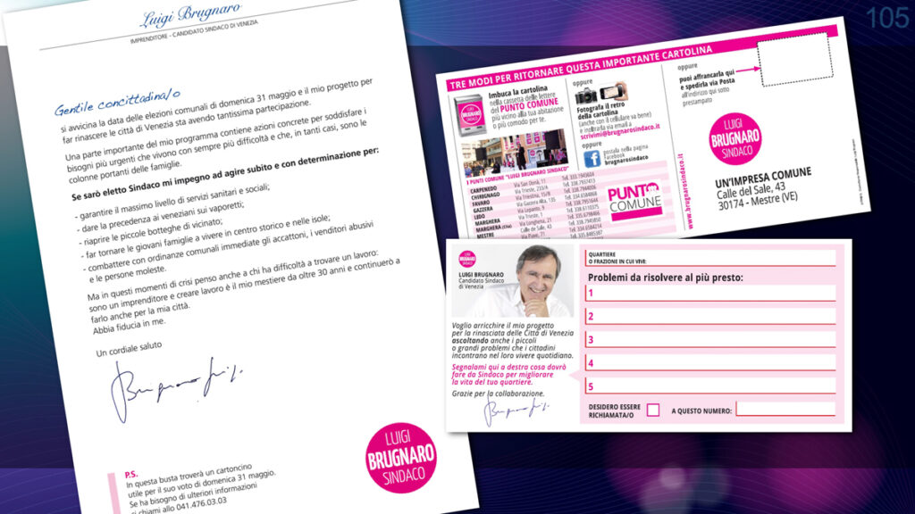 La lettera ai cittadini, con la cartolina di ascolto