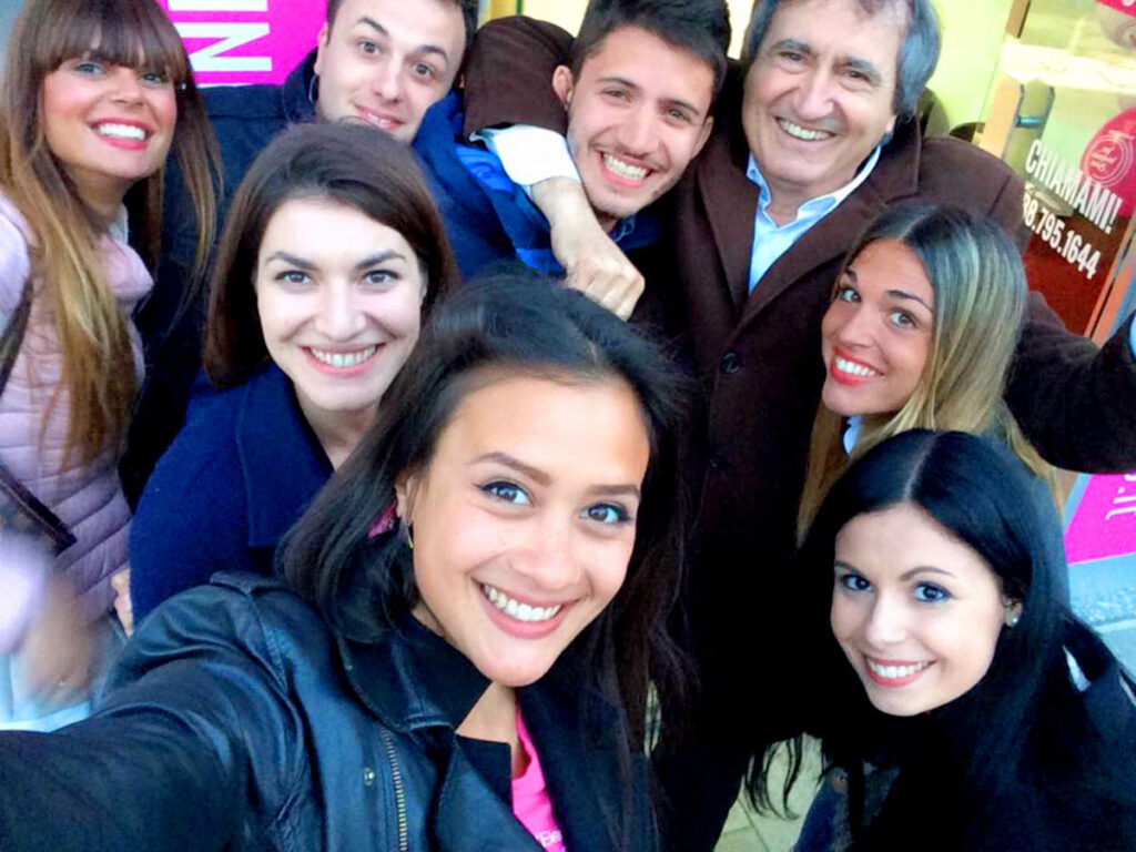 Un selfie in bella compagnia