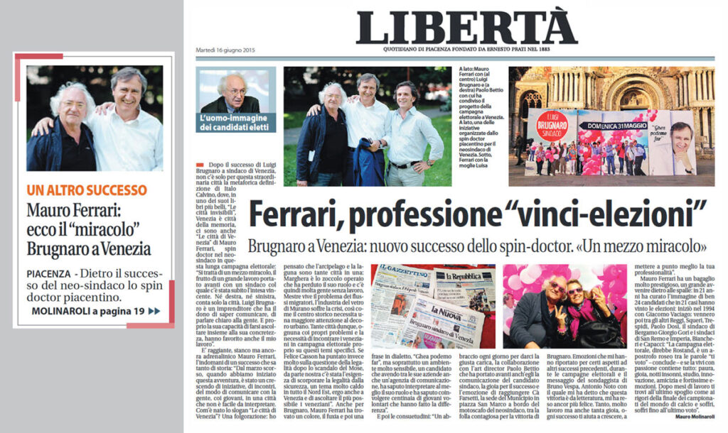 Libertà, il giornale della mia città, mi dedica un bel pezzo