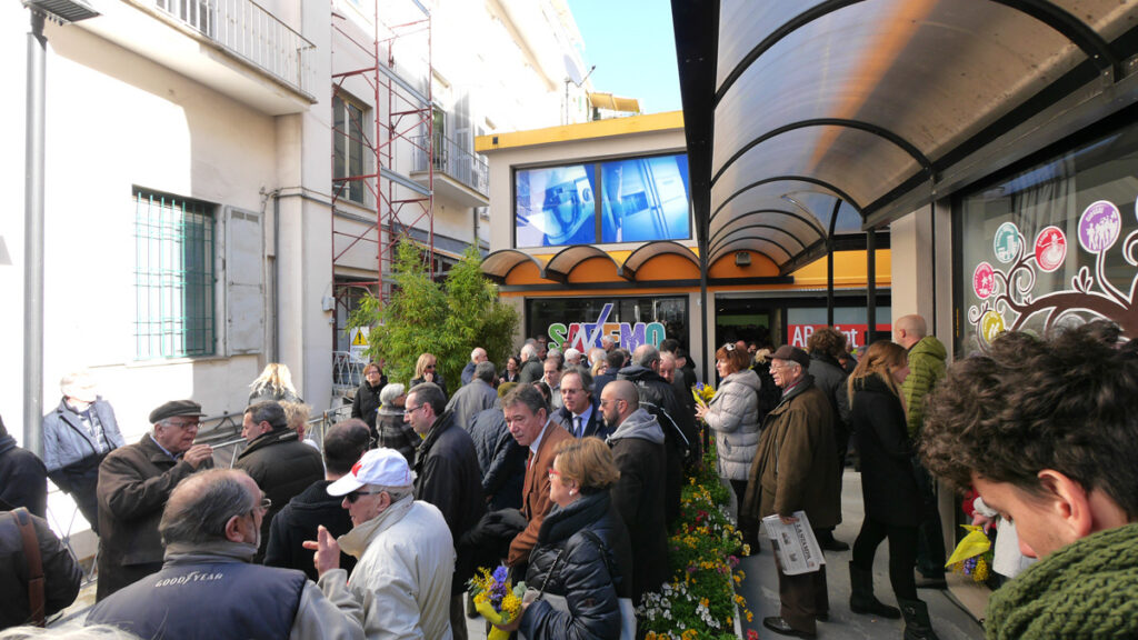 L'inaugurazione del Point Biancheri