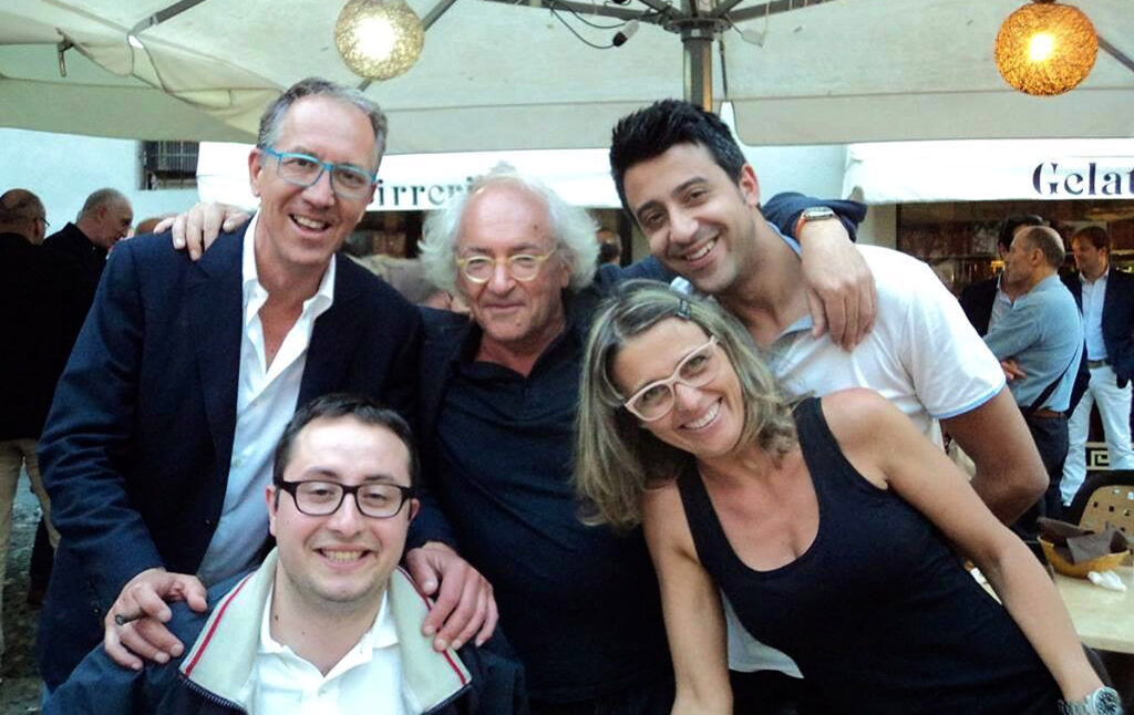 Noi dello staff con Alberto Biancheri : da sinistra Biancheri, Andrea, io, Giulio e la fantastica Francesca, regina del Point