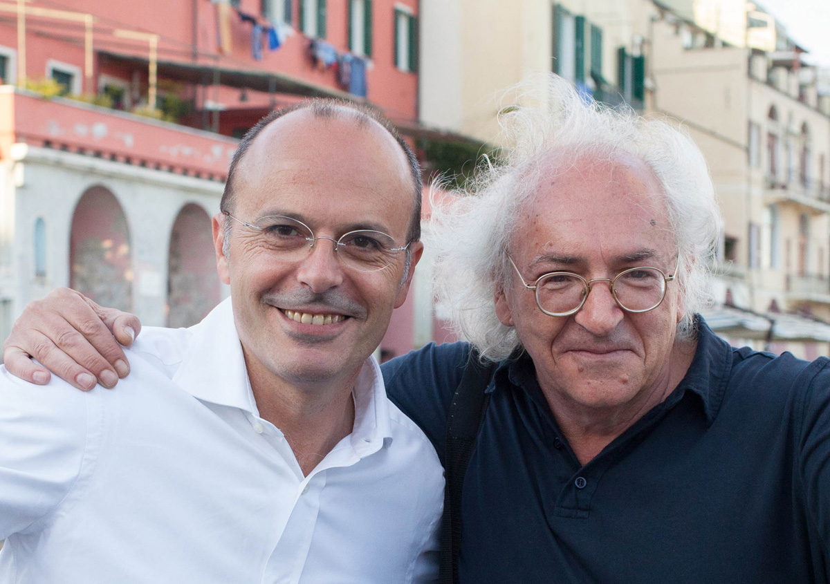Carlo Capacci (a sinistra) con me a Imperia