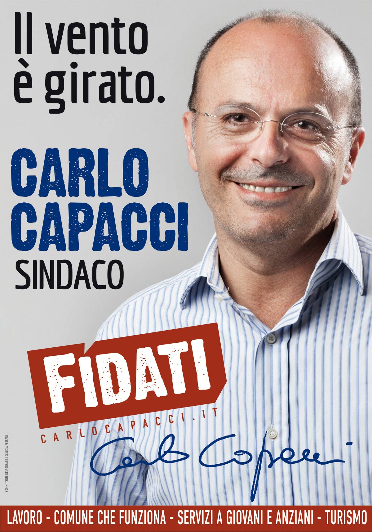 Un poster della campagna